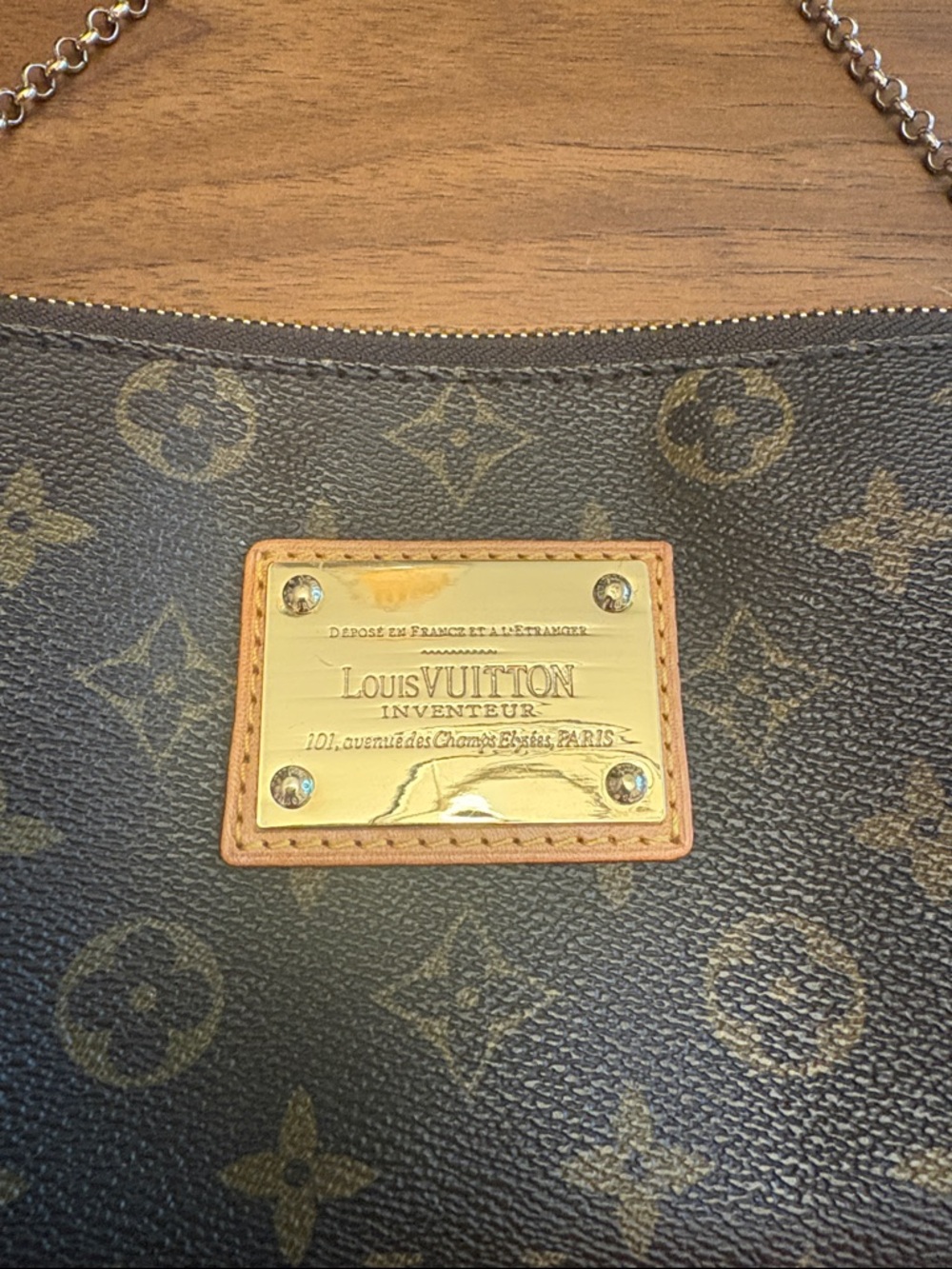 Louis Vuitton Pouchette Sophie Monogram Chain Wristlet with Gold Hardware - Picture 2 of 14